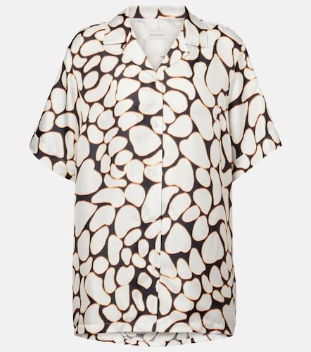 Camicia in seta con stampa - Dries Van Noten - Modalova
