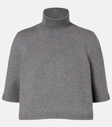 Cropped cashmere-blend turtleneck top - Alaia - Modalova