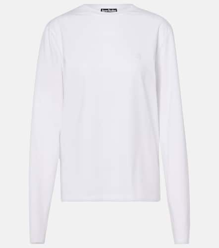 Face cotton-blend jersey top - Acne Studios - Modalova