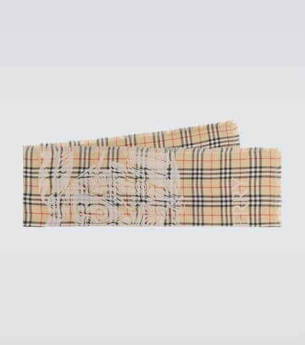 Schal Check aus Wolle - Burberry - Modalova