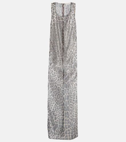 Abito lungo in tulle con cristalli - Jacques Wei - Modalova