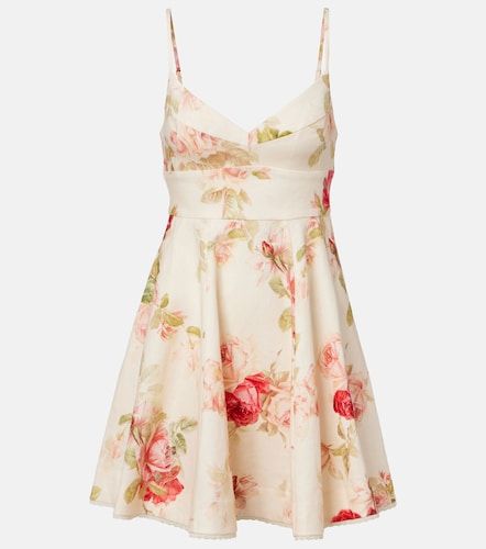 Minikleid Lucky Picnic aus Leinen - Zimmermann - Modalova