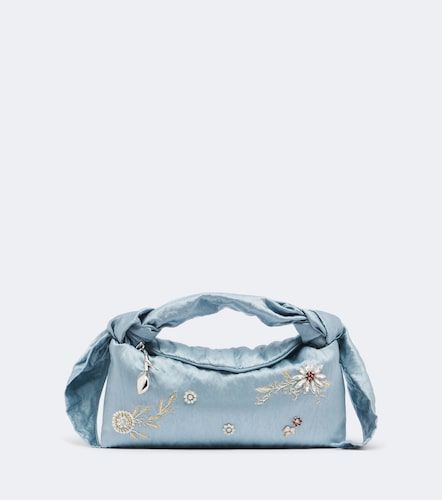Bloom E/W satin top-handle bag - Erdem - Modalova