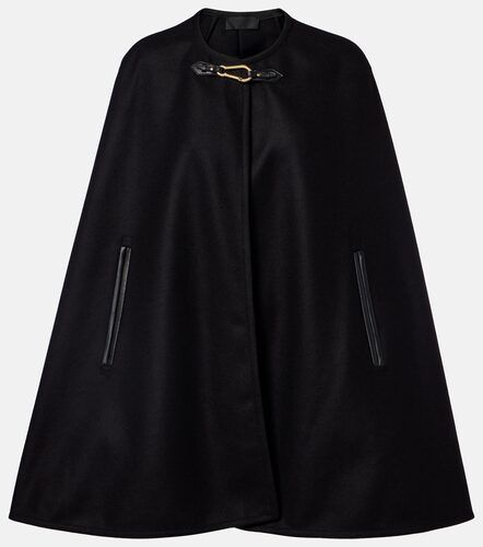 Arianna leather-trimmed wool-blend cape - Nili Lotan - Modalova