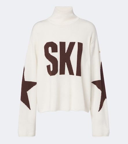Intarsia wool-blend turtleneck sweater - Goldbergh - Modalova
