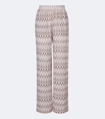 Pantaloni Olivia in maglia a gamba larga - Melissa Odabash - Modalova