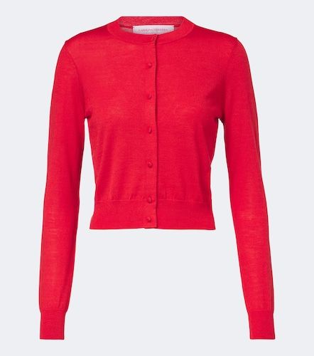 Wool and silk-blend cardigan - Carolina Herrera - Modalova