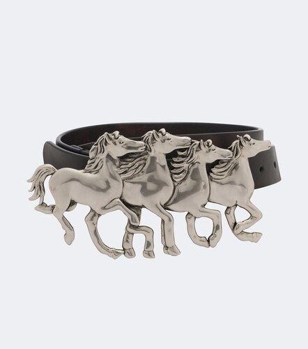 Chloe Running Horses leather belt - Chloe - Modalova