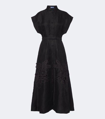 Midikleid Aubrey aus einem Leinengemisch - Leo Lin - Modalova