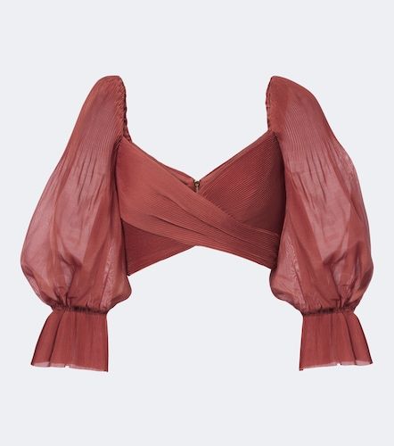 Zimmermann Top cropped plissé - Zimmermann - Modalova