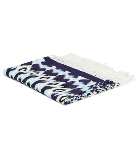 Printed cotton beach towel - Valentino - Modalova