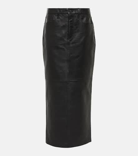 Back-slit leather maxi skirt - Wardrobe.NYC - Modalova