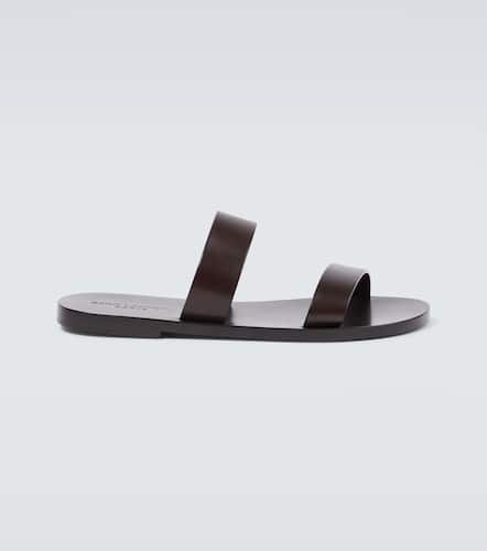 Pepe 05 leather slides - Saint Laurent - Modalova