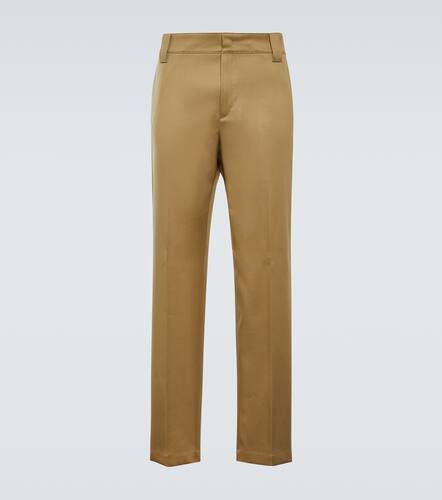 Cotton gabardine straight pants - Valentino - Modalova