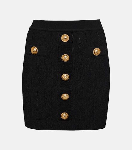 Balmain High-rise knit miniskirt - Balmain - Modalova