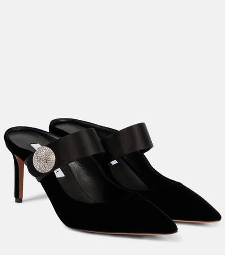 Macaron embellished velvet mules - Aquazzura - Modalova