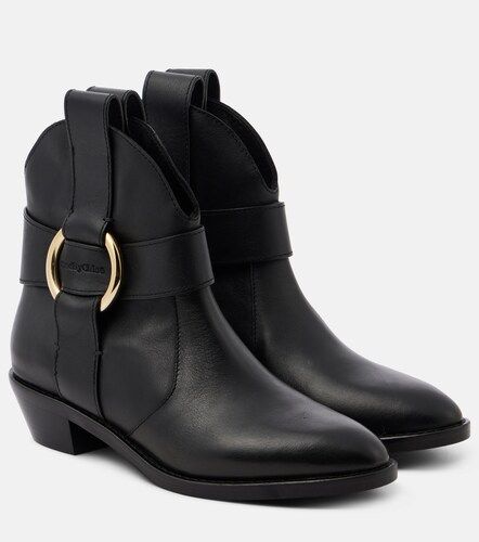 New Ring leather ankle boots - See By Chloe - Modalova