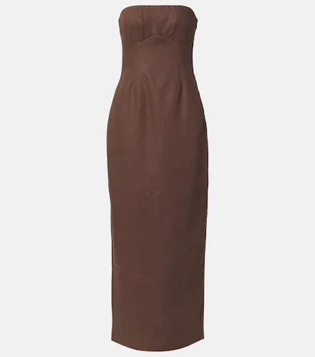 Bustier-Maxikleid Evalita aus Leinen - SIR - Modalova