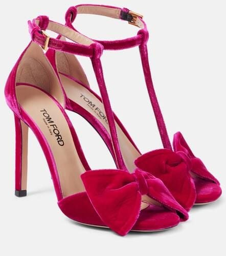 Brigitte bow-detail velvet sandals - Tom Ford - Modalova