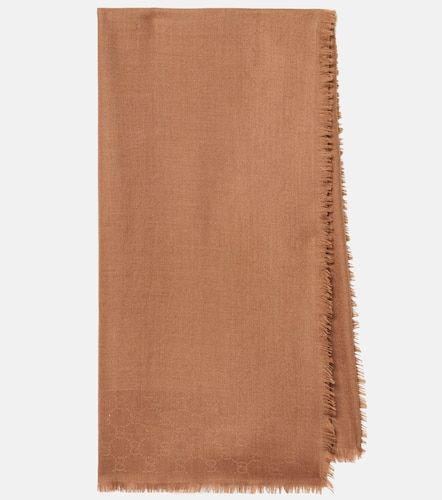 GG wool and silk jacquard scarf - Gucci - Modalova