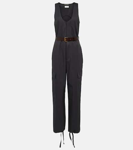 Cassandre cotton twill jumpsuit - Saint Laurent - Modalova