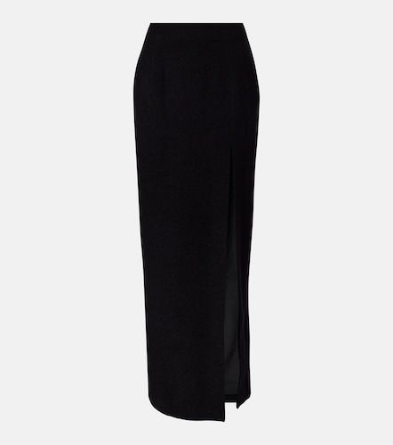 Wool-blend twill boucle maxi skirt - Alessandra Rich - Modalova