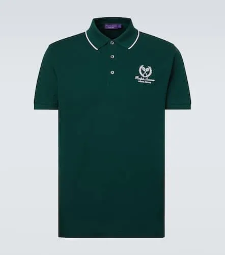 Logo cotton piquÃ© polo shirt - Ralph Lauren Purple Label - Modalova