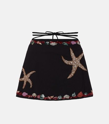 Falda envolvente Calypso con cuentas - Clio Peppiatt - Modalova