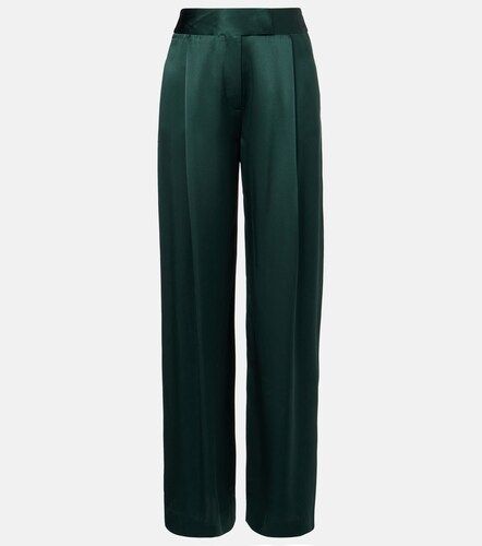 Pantaloni in raso di seta a gamba larga - The Sei - Modalova