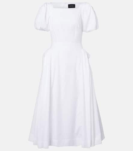 Puff-sleeve cotton poplin midi dress - Simone Rocha - Modalova