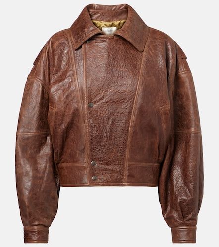 Saint Laurent Bomberjacke aus Leder - Saint Laurent - Modalova