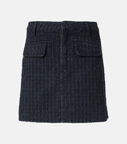 Textured denim miniskirt - Self-Portrait - Modalova