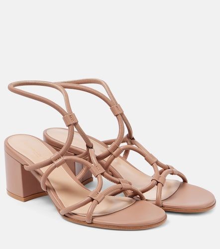 Cage 60 leather sandals - Gianvito Rossi - Modalova