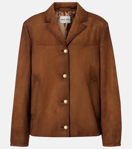 Miu Miu Suede jacket - Miu Miu - Modalova