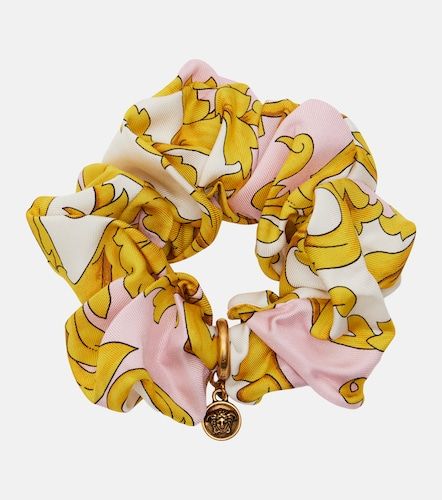 Medusa printed silk scrunchie - Versace - Modalova