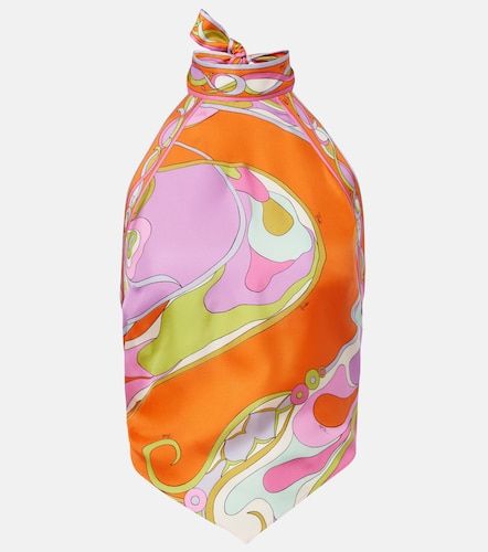 Pucci Top Orchidee de sarga de seda - Pucci - Modalova