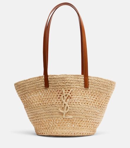 Panier Small raffia bucket bag - Saint Laurent - Modalova