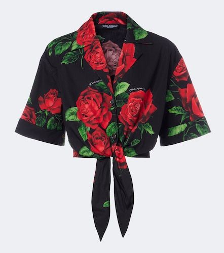 Cropped-Hemd aus Baumwolle - Dolce&Gabbana - Modalova
