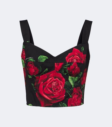 Bustier aus einem Baumwollgemisch - Dolce&Gabbana - Modalova