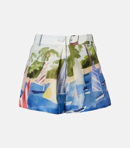 Leo Lin Josie printed silk shorts - Leo Lin - Modalova