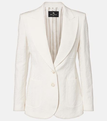 Blazer in misto cotone con ricamo - Etro - Modalova