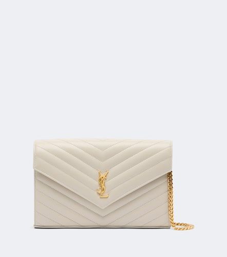 Cassandre matelasse leather wallet on chain - Saint Laurent - Modalova