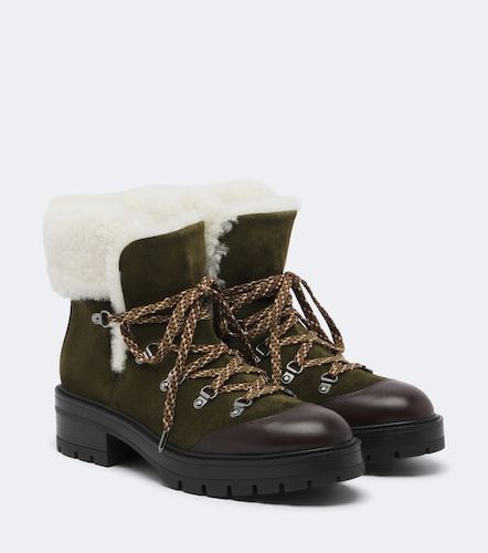 Stivaletti stringati Val Disere in suede - Aquazzura - Modalova