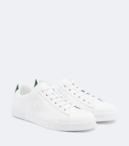 Ace Web Stripe leather sneakers - Gucci - Modalova