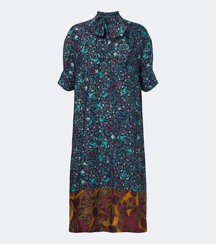 Vestido midi estampado con lazada - Dries Van Noten - Modalova
