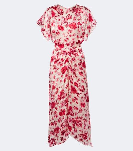 Abito midi Herva in georgette devoré - Isabel Marant - Modalova