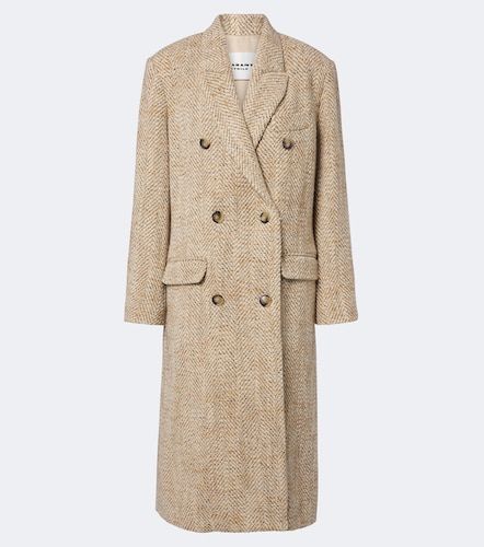 Pilda herringbone double-breasted coat - Marant Etoile - Modalova