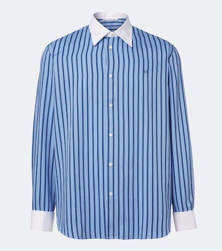 Camisa de satén y sarga a rayas - Acne Studios - Modalova
