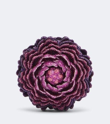 Clutch Peony Belladonna con cristalli - Judith Leiber Couture - Modalova