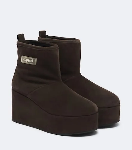 Stiefel aus Veloursleder mit Shearling - Coperni - Modalova